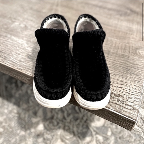 Mou Free People Training Day Suede Chunky Sneaker Moccasin Booties - Picture 7 of 14